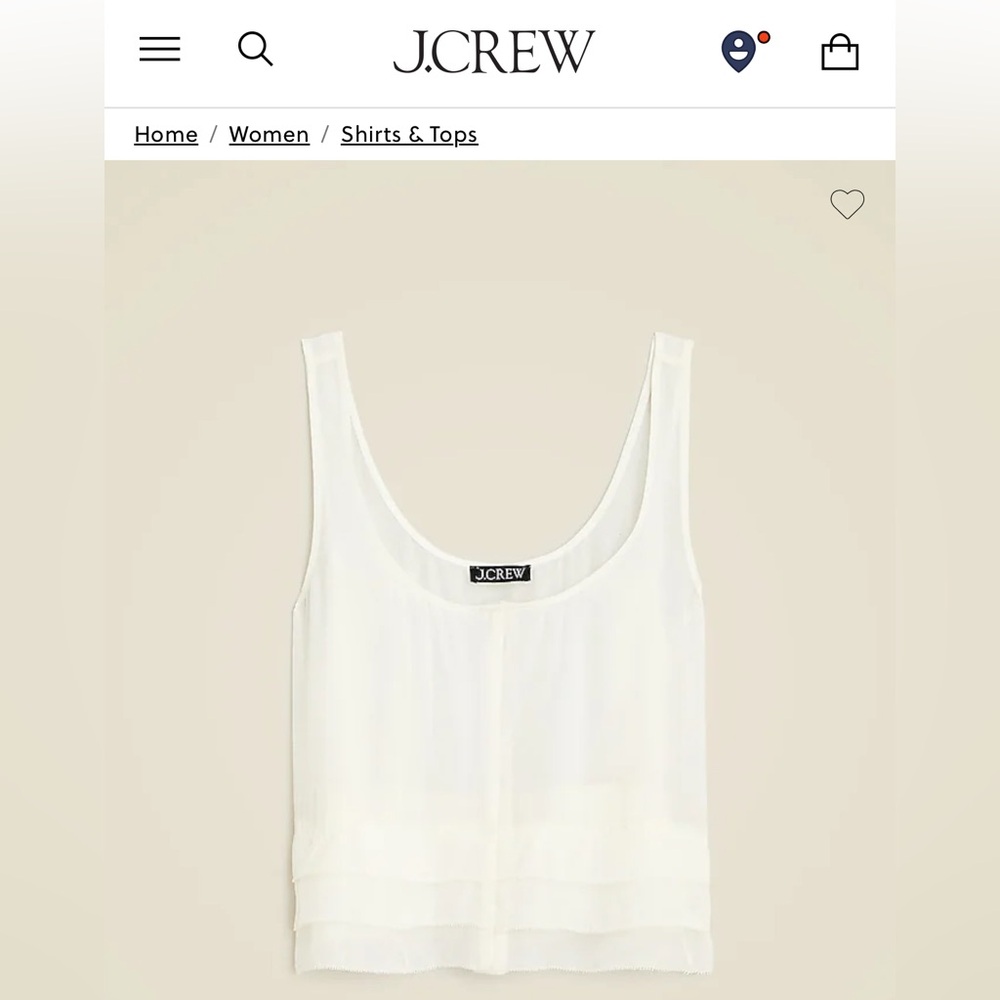 J. Crew Light Sleeveless Top NWT!